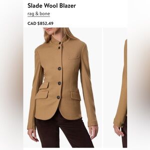 Rag and Bone wool Slade Blazer sz 10 - worn a few times only